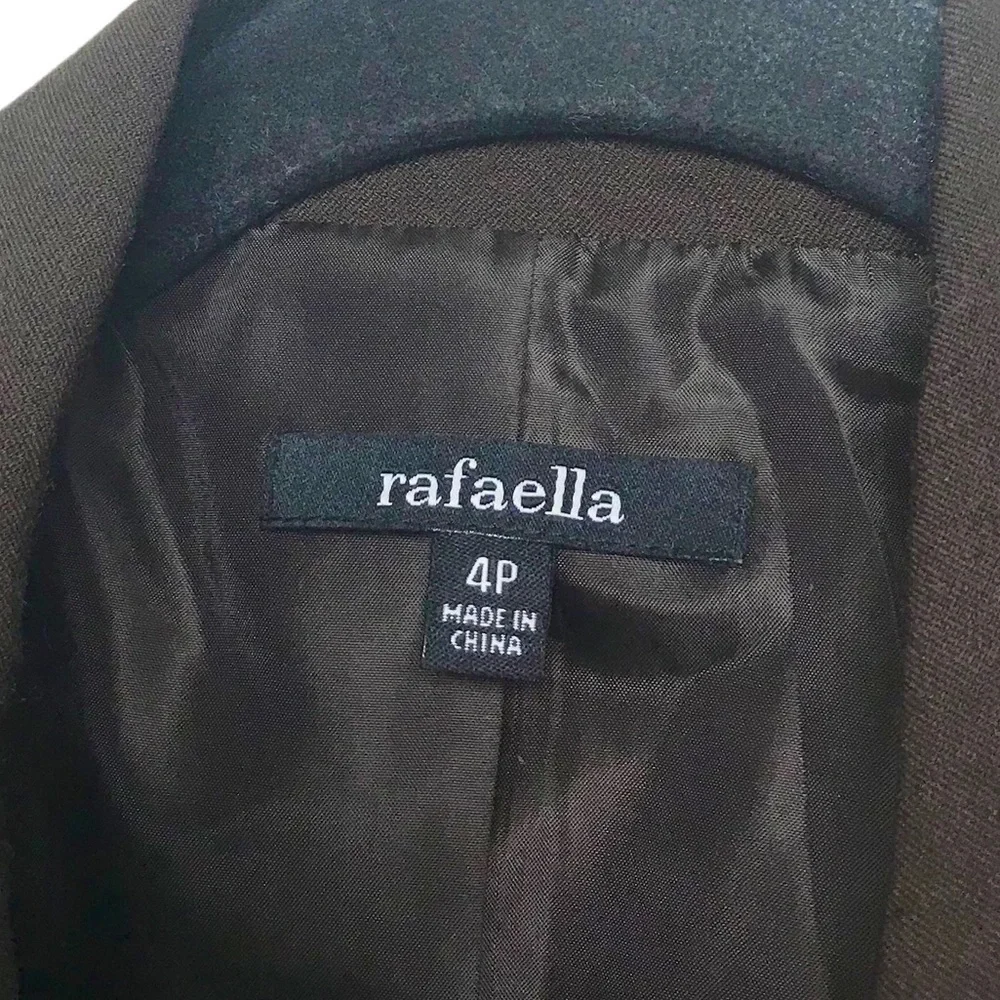 Rafaella Brown Blazer Coat Jacket Size 4 Petite